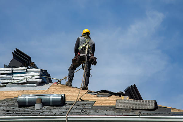Professional Flat Roof Repair technician working in Pearl River, MS